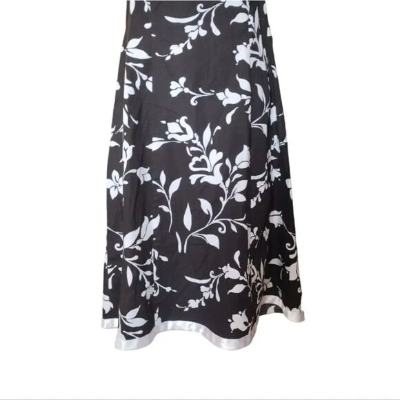 Y2K Black White Floral Whimsigoth Multi Way Rockabily Mini Dress Plussize 24W - Picture 8 of 17
